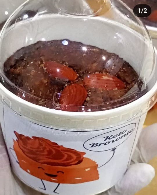 Plain Keto Brownie 4pcs